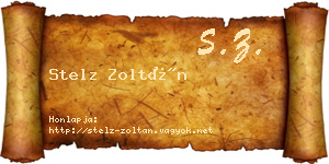 Stelz Zoltán névjegykártya