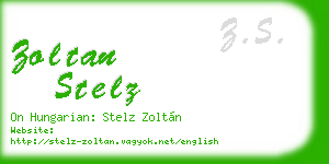 zoltan stelz business card
